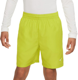 Шорты для мальчика теннисные Nike Dri-Fit Multi+ Training Shorts - bright cactus/white
