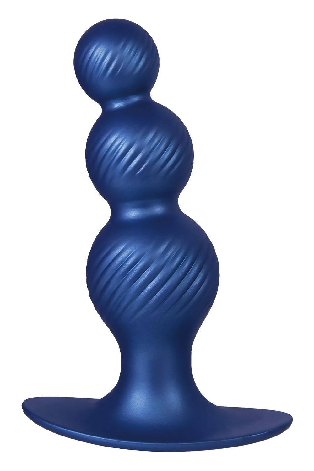 Синяя анальная елочка 5 Inch Silicone Anal Plug - 14 см. (Цвет: синий)