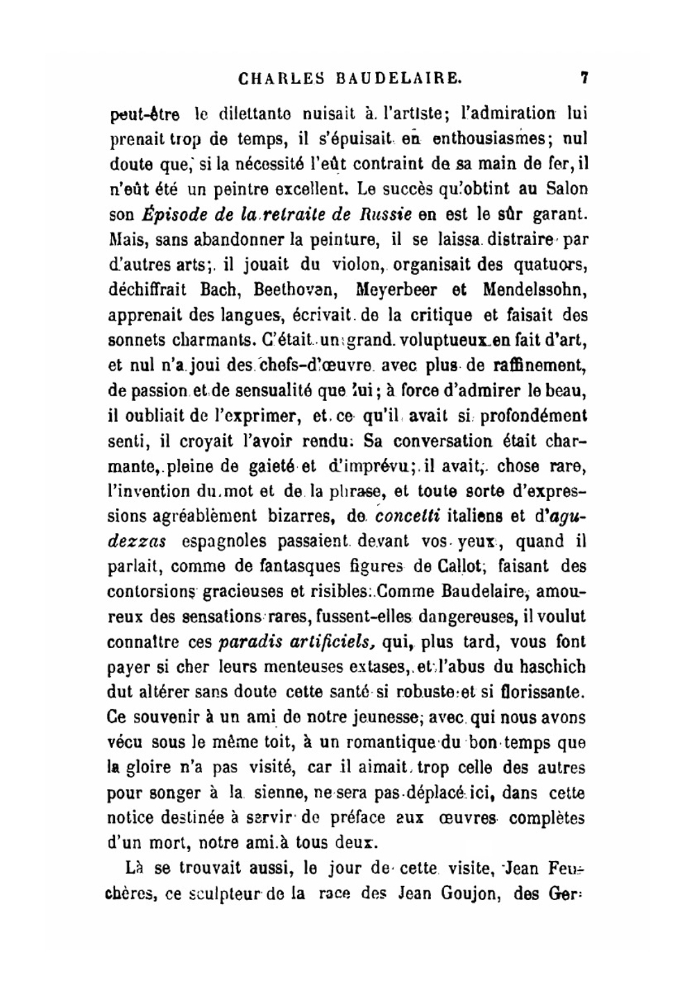 Les fleurs du mal. Précédées d'une notice par Théophile Gautier | Charles Baudelaire