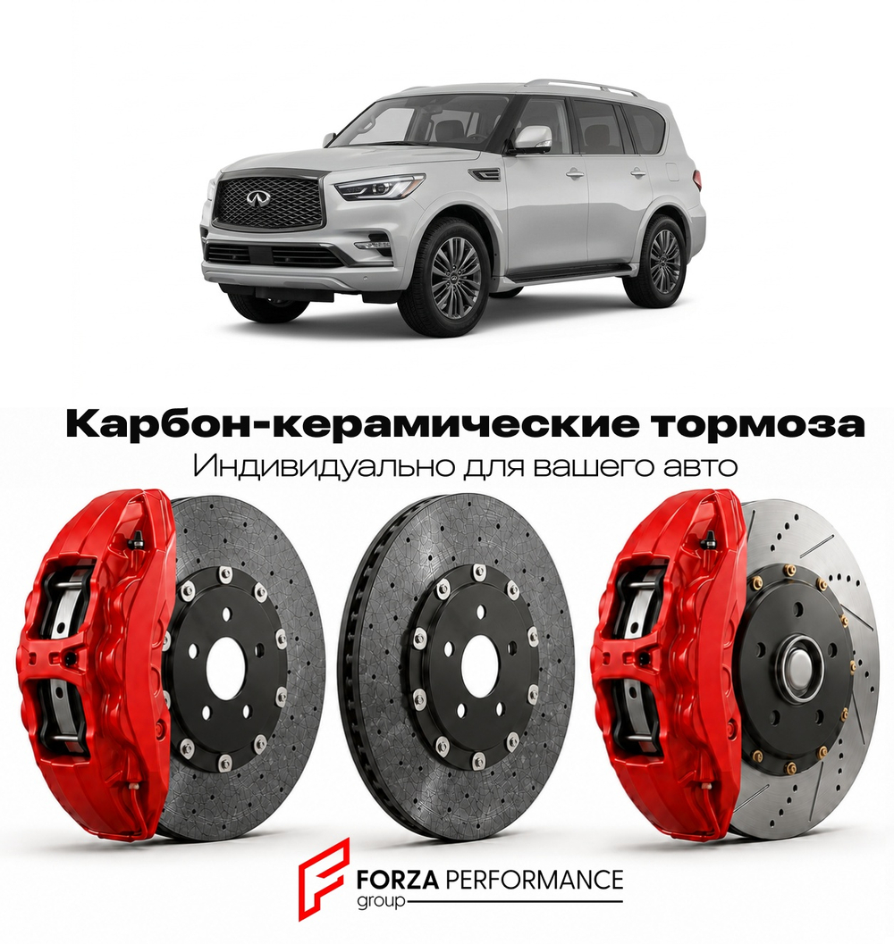 Карбон-керамическая тормозная система для Infiniti QX80 I Z62 2013-2017 Инфинити