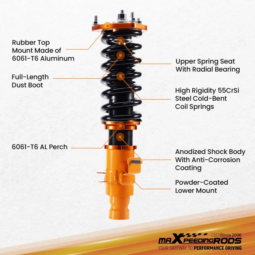 Adjustable Height Coilover Kits подходит для автомобиля Inifinit G35x 03-08 AWD for Inifinit M35x/M45x/G37x lowering kit