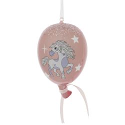 GAEM Украшение новогоднее "Воздушный шарик с лошадкой", L7 W7 H11 см
