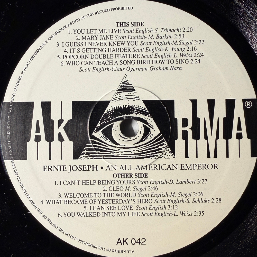 Ernie Joseph ‎– An All American Emperor (Италия 2000г.) Т