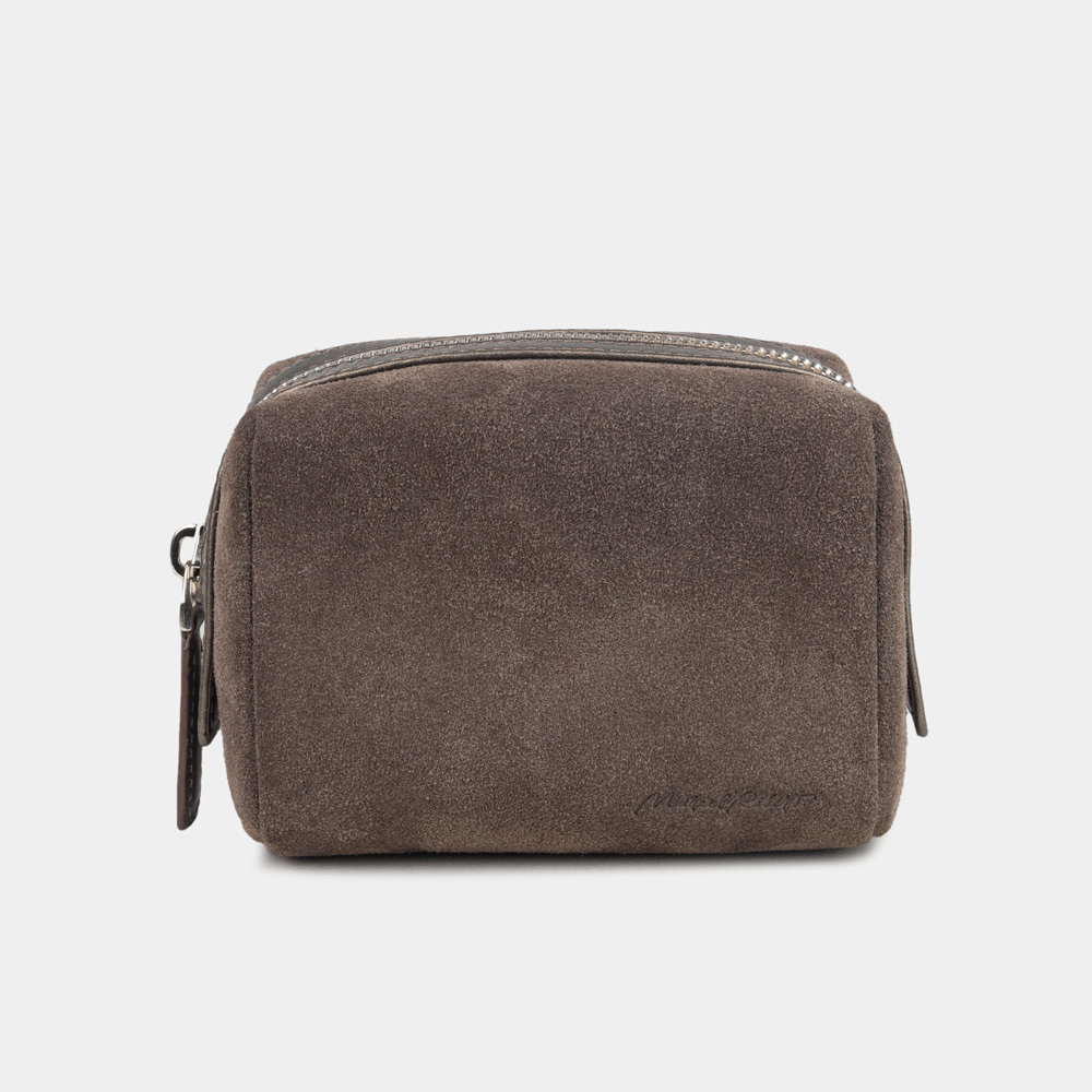 Несессер Mignon из замши и кожи теленка, цвета латте