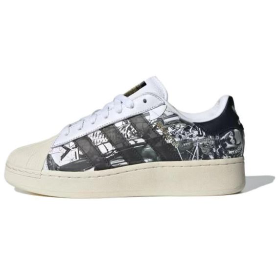 adidas originals SUPERSTAR XLG Повседневная обувь Низкий верх Белый черный Унисекс