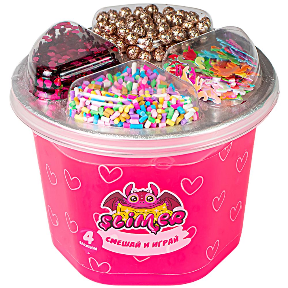 Набор для создания слайма Slimer "Игрушка в наборе из пластичных масс. Единорог", 250мл