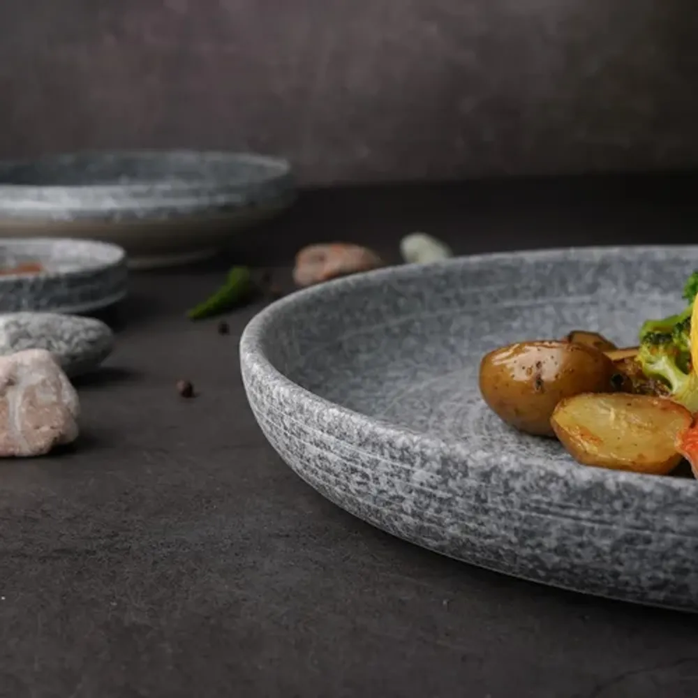 Тарелка с бортом d 25,9 см h2,7 см Stone Untouched Taiga P.L. Proff Cuisine [1]