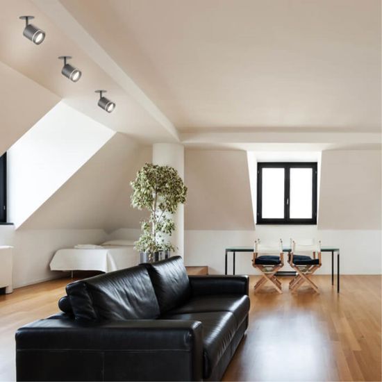 357688 SPOT NT18 450 черный Встраиваемый светильник IP20 LED 3000K 9W 160-265V ARUM