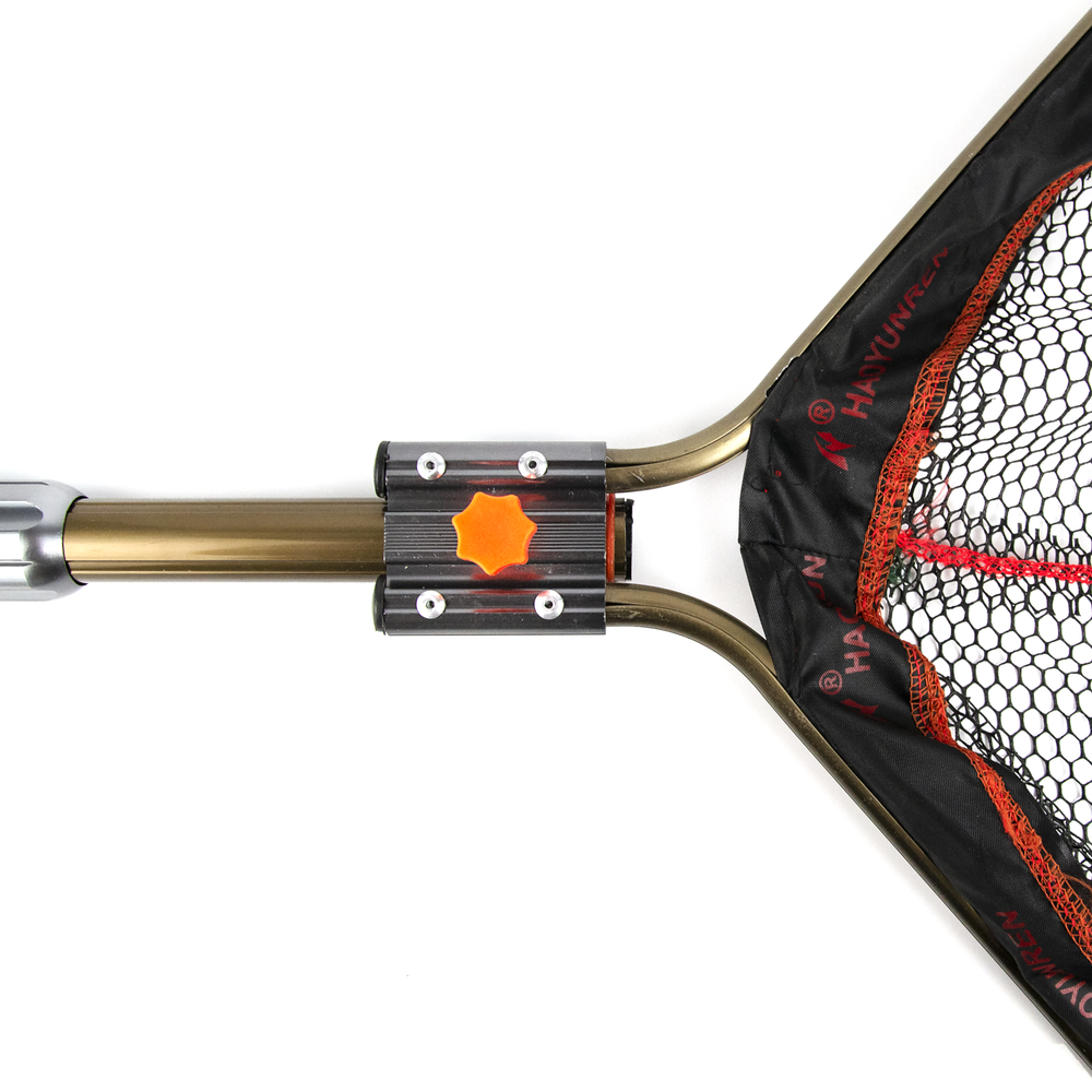 Подсачек телескопический 80см (прорезиненная сетка)