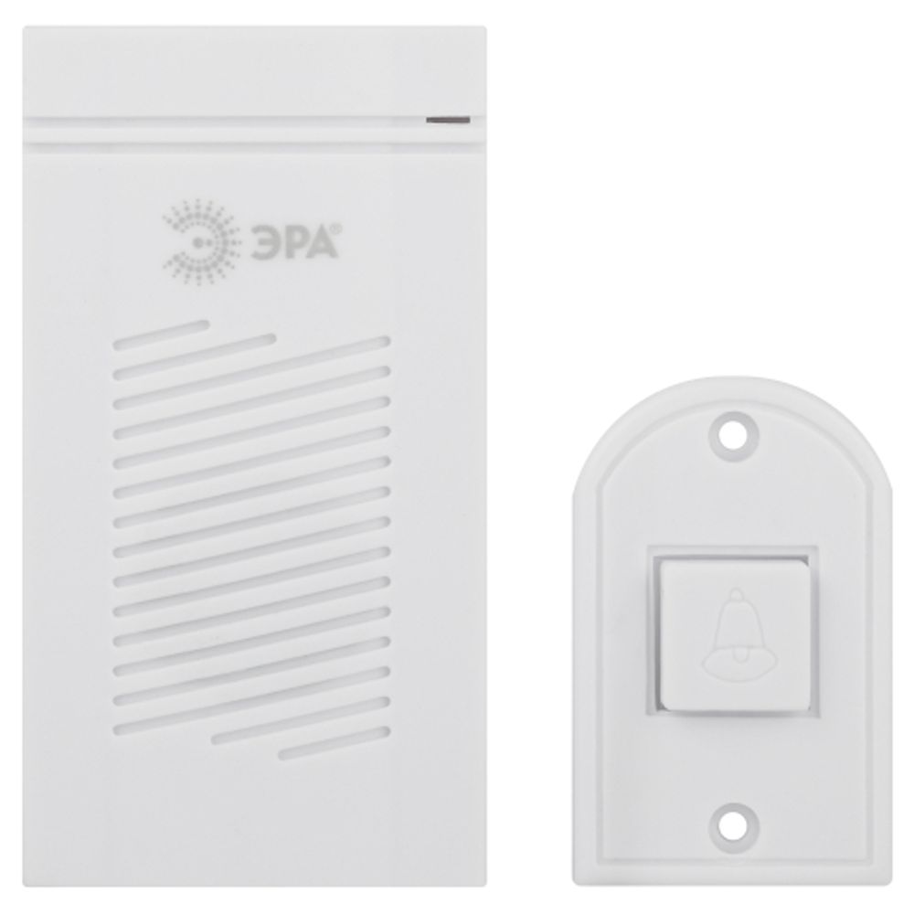 Звонок дверной ЭРА D50 проводной, белый, 1 мелодия