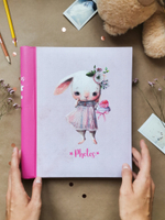 Фотоальбом на 20 магнитных листов 23х28 см, внутр. спираль mice and bunny Кролик