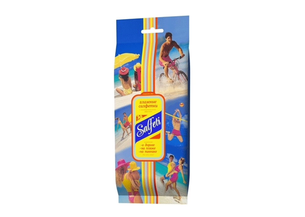 SALFETTI TRAVEL Влажные салфетки с антибак. эффект