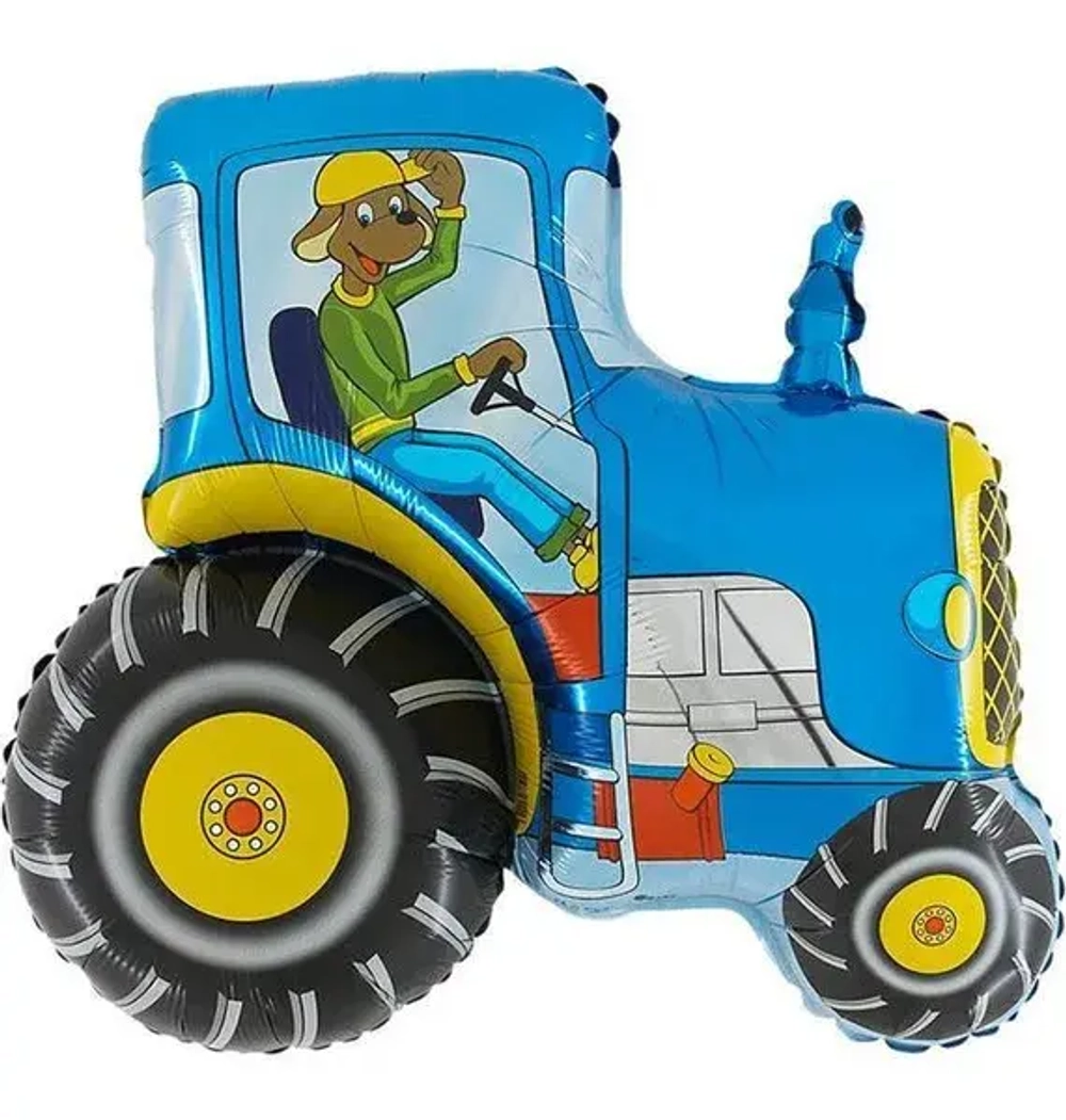 Фольга Трактор синий (29"/73см). Е17