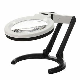 Лупа настольная складная с подсветкой 90мм,20мм (10LED) MG3B-1B Magnifier