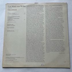 Винтажная виниловая пластинка LP Carl Maria von Weber Вебер, Staatskapelle Berlin, Otmar Suitner Ouverturen (ГДР 1976)