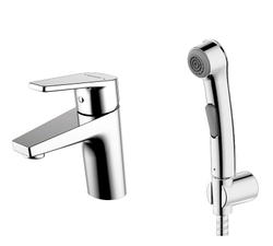 Смеситель для умывальника с гигиеническим душем Bravat Line