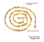 Оригинальная цепь 60 см с позолотой Steelman gb0614626