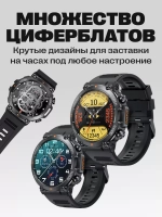 Cмарт часы круглые умные smart watch