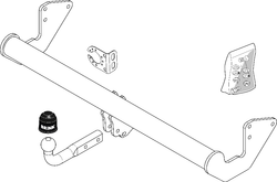 Фаркоп Brink (Thule) 459000 для Mercedes Vito (2004 - 2010)(паспорт и сертификат в комплекте)(без электрики)