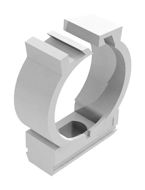 Держатель с фиксатором клипса для труб D20 мм (100 шт.)