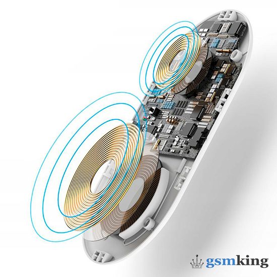 Baseus Smart 2-in-1 Wireless Charger White WX2IN1-02