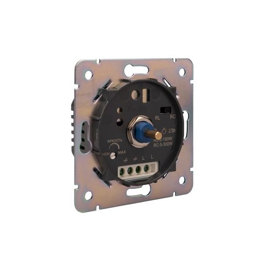 Светорегулятор ROUND (диммер) 300Вт с/у перламутр KRANZ