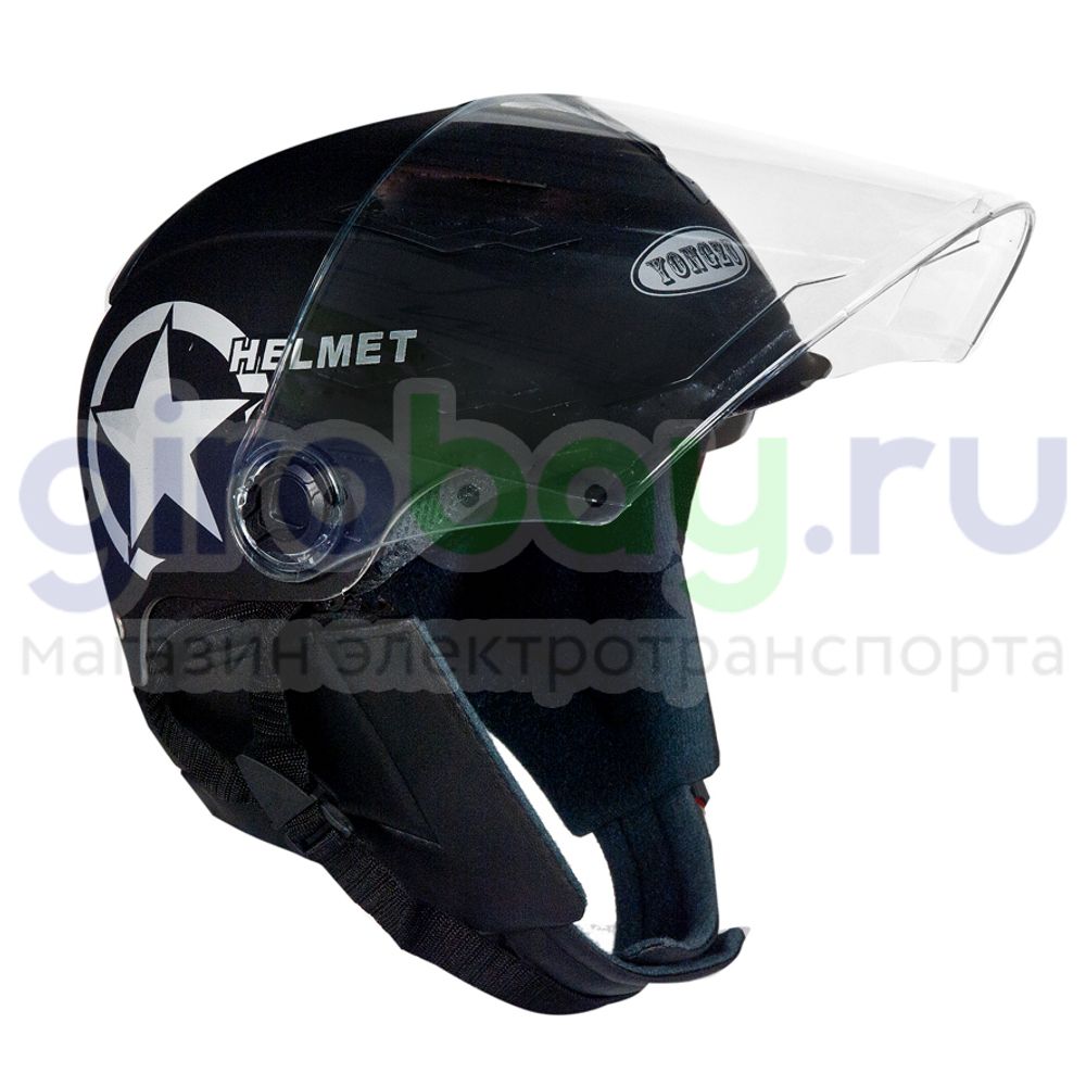 Шлем открытый Helmet NEW (Черный) фото 1 Шлем открытый Helmet NEW (Черный) фото 1 фото №3
