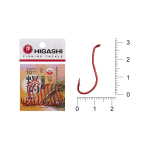 Крючок одинарный HIGASHI Karei R #15#Red