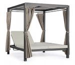 Шатер с лежаками Tagliamento Enigma, антрацит, тортора