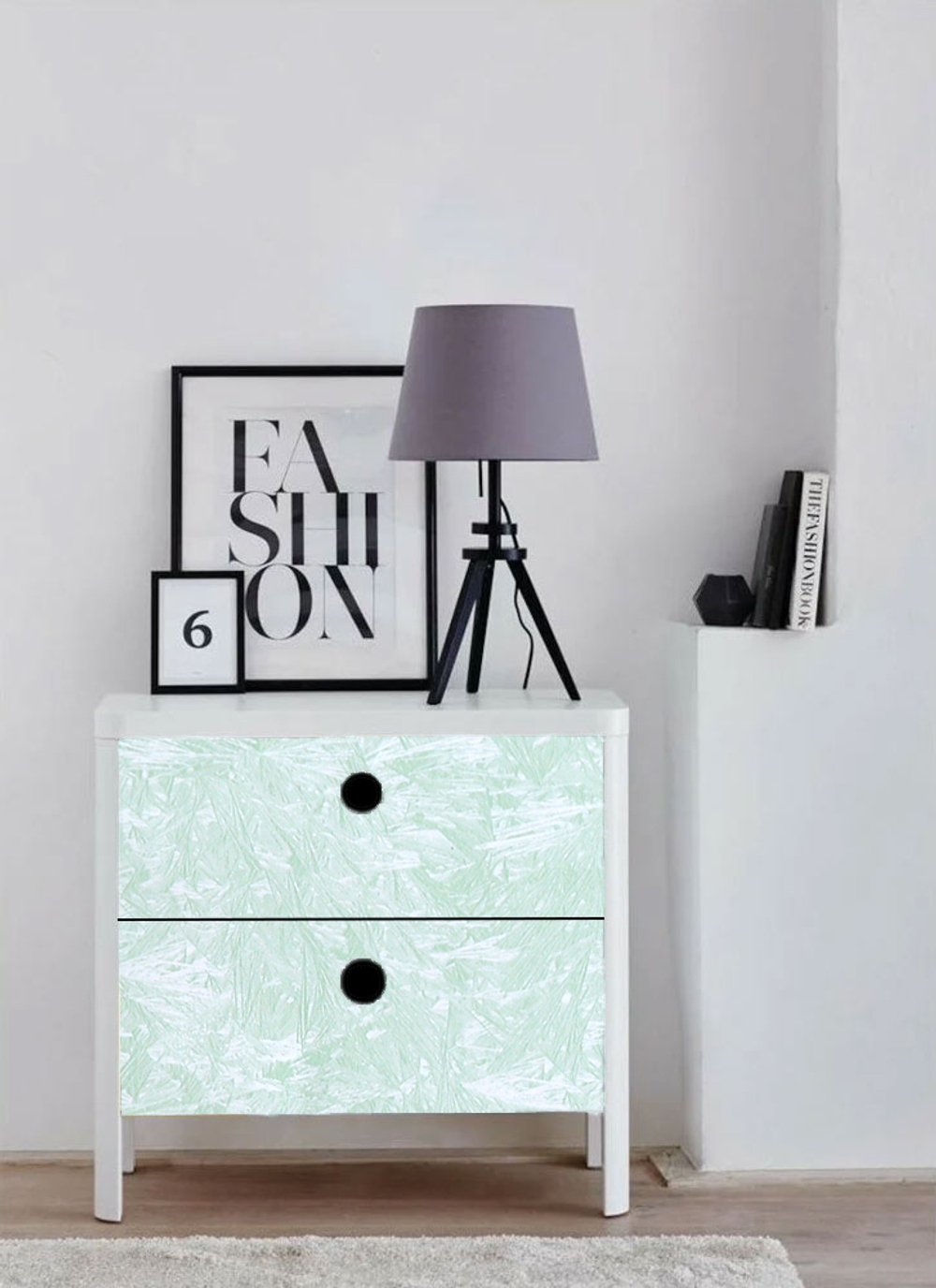 Пленка самоклеящаяся 45см*8м Зеленый морозец