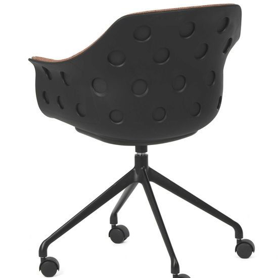 Стул Expectation цвет черный/терракотовый