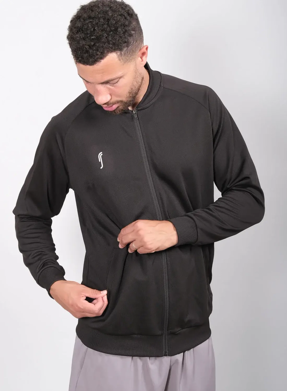 Кофта RS Solid Club Jacket  (Black/White 241M421999/000)