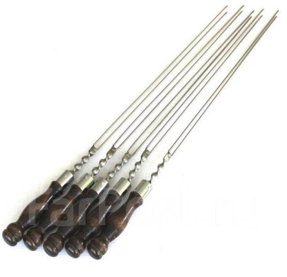 Шампур для грибов и овощей с дер. ручкой 50 см РК