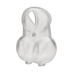 Прозрачная насадка-утяжка для мошонки Ball Sheath With Compression Cock Support (Цвет: прозрачный)