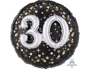 Круг "Сверкающий день рождения, 30 лет"