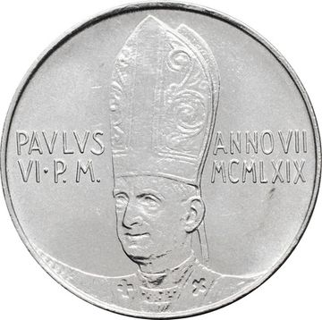 100 лир 1969 Ватикан