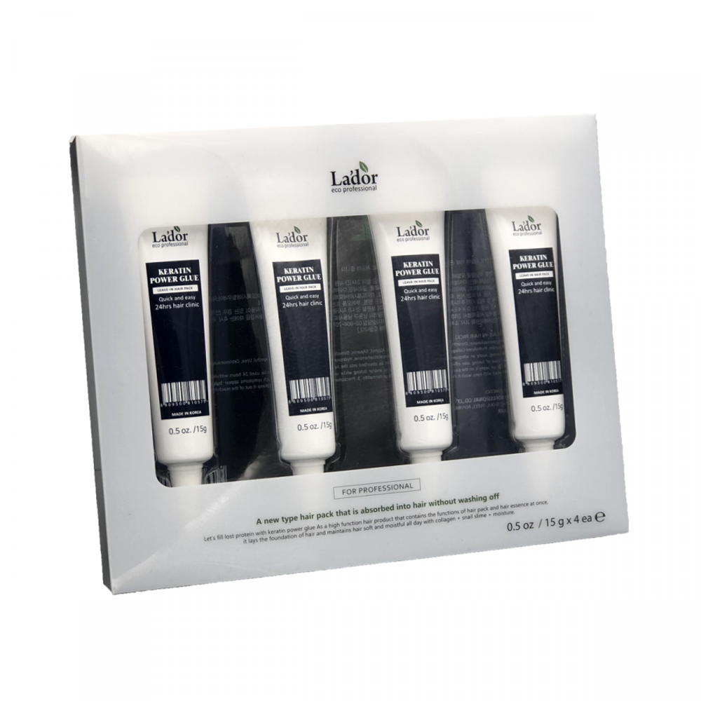 La'dor Keratin Power Glue Сыворотка с кератином для секущихся кончиков 4*15г