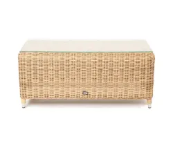 "Кон Панна" столик журнальный из искусственного ротанга, цвет соломенный