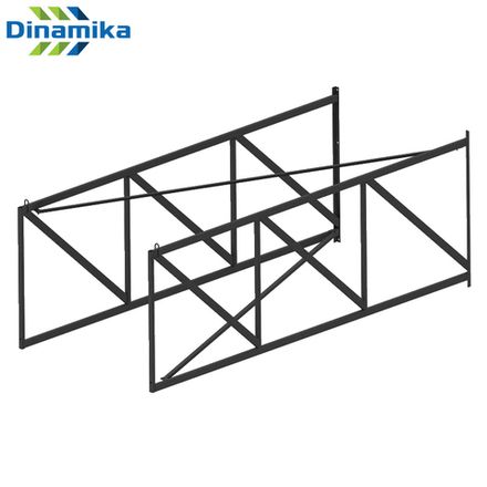 Ферма для щита баскетбольного игрового настенная вынос 3000мм (цвет черный)