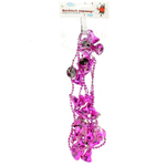 Новогодние бусы Колокольчики 2.7м., фуксия