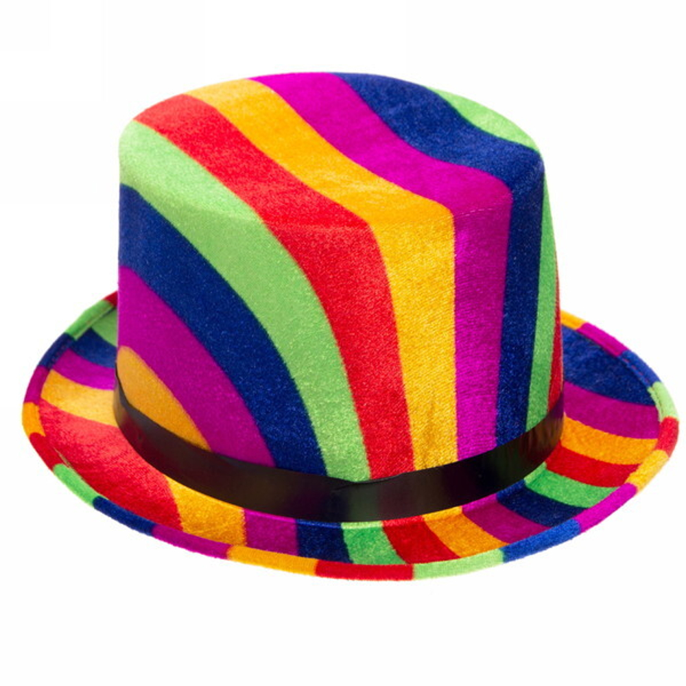 Шляпа карнавальная «Цилиндр радуга», мультицвет