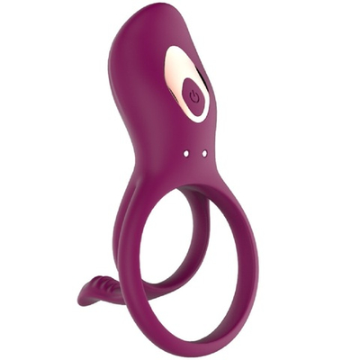 Кольцо эрекционное с вибрацией AN Germ фиолетовый