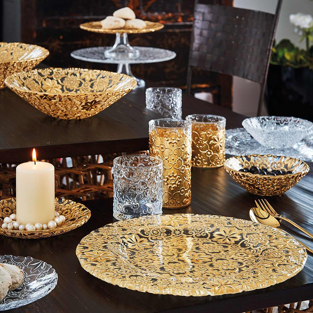 Салатник 16см IVV Arabesque золотой Италия фото