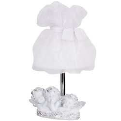 Настольная лампа Весёлые Купидоны Сильвер Мадлен Белый