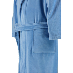 Элитный халат махрово-велюровый Feeling steelblue от Vossen Австрия