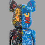 Дизайнерские игрушки BE@RBRICK x BAPE 1000% LINE CAMO SHARK 70cm, LINE-CAMO-SHARK-1000％