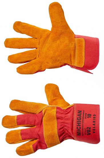 Перчатки комбинированные спилковые МИЧИГАН V02 р.10