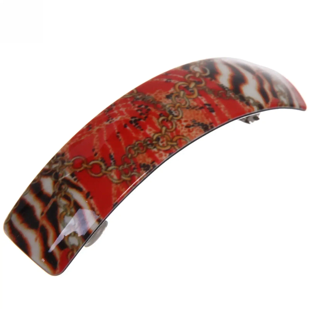 Заколка автомат «Lady Collection - Твой стиль», прямоуг., 6 цветов, 9*2,5см (Кокетка)