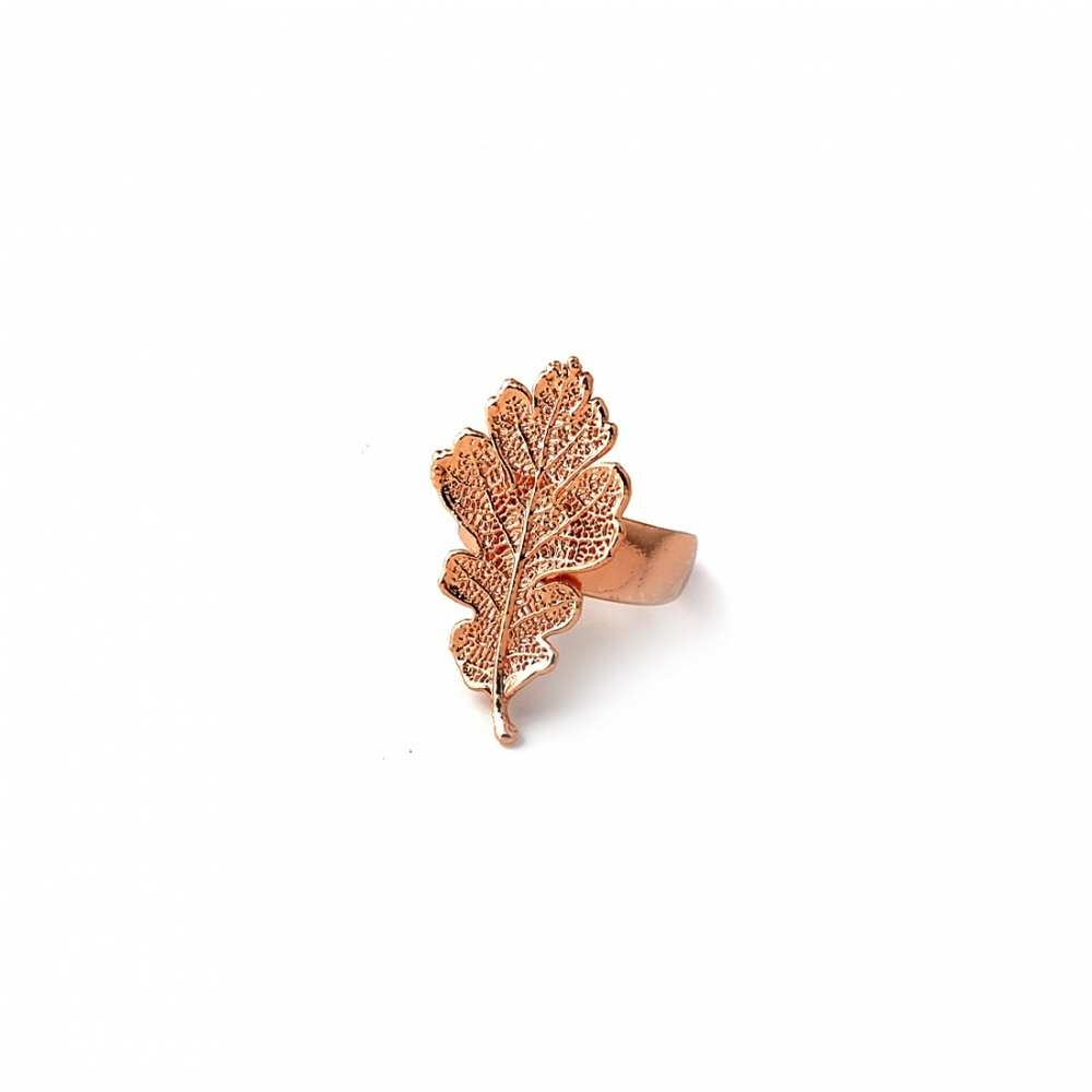 Кольцо с листьями Ester Bijoux Дуб LF83R- RG BR