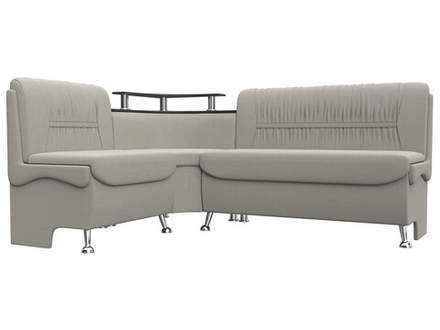 Диван кухонный угловой Сидней левый угол, Амур 02 бежевый, Рогожка, 125900L